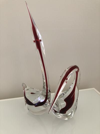 Gino Cenedese Pair Cenedese Glass large Murano birds