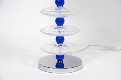 Gino Cenedese Pair of Murano glass lamps in the style of Cenedese
