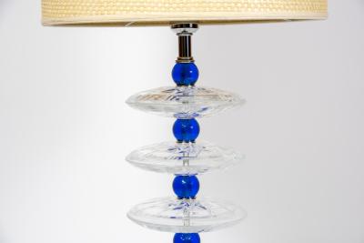Gino Cenedese Pair of Murano glass lamps in the style of Cenedese