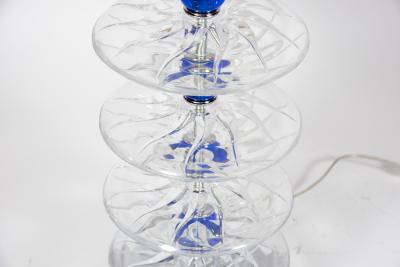 Gino Cenedese Pair of Murano glass lamps in the style of Cenedese