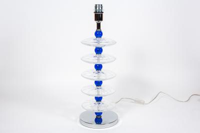 Gino Cenedese Pair of Murano glass lamps in the style of Cenedese