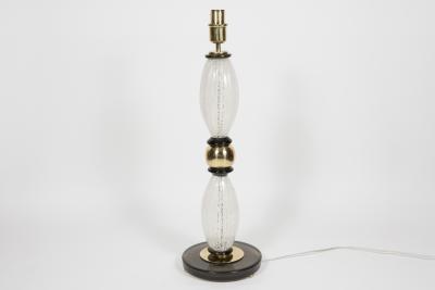 Gino Cenedese Pair of Murano glass lamps in the style of Cenedese