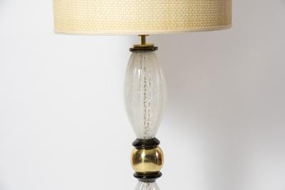 Gino Cenedese Pair of Murano glass lamps in the style of Cenedese