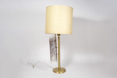 Gino Cenedese Pair of Murano glass lamps in the style of Gino enedese