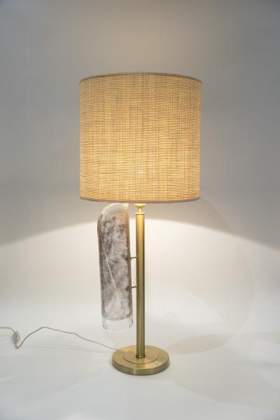 Gino Cenedese Pair of Murano glass lamps in the style of Gino enedese