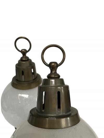 Gino Cenedese Pair of small Murano glass lamps
