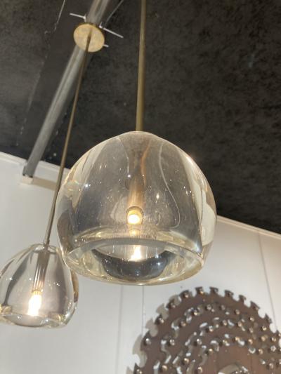 Gino Cenedese Set of 5 Murano glass Pendants in the style oof Gino Cenedese