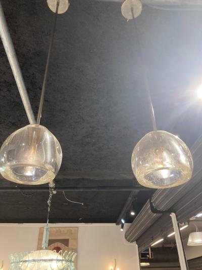 Gino Cenedese Set of 5 Murano glass Pendants in the style oof Gino Cenedese