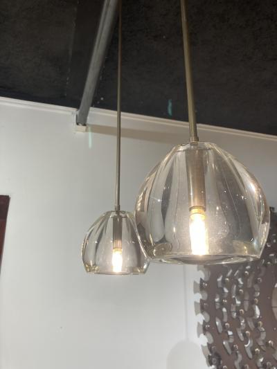 Gino Cenedese Set of 5 Murano glass Pendants in the style oof Gino Cenedese