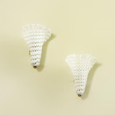 Gino Cenedese Vetreria Gino Cenedese Pair of Wall sconces mod Mezze Fifi
