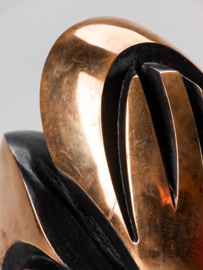 Gino Cortelazzo Gino Cortelazzo abstract sculpture in bronze artists proof Italy 1970s
