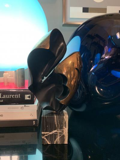 Gino Cortelazzo Gino Cortelazzo abstract sculpture in bronze artists proof Italy 1970s