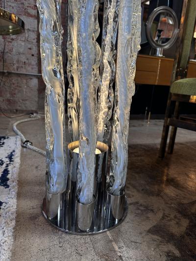 Gino Poli Italian Murano Glass Floor Lamp by Ettore Fantasia Gino Poli for Sothis 1960s