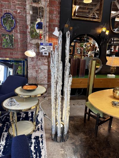 Gino Poli Italian Murano Glass Floor Lamp by Ettore Fantasia Gino Poli for Sothis 1960s