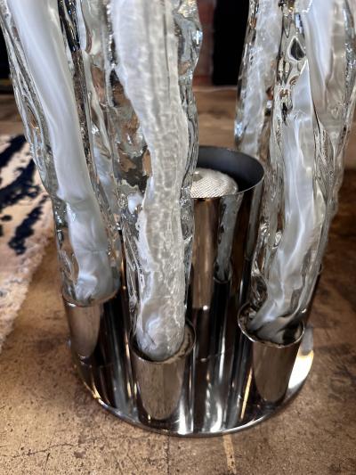 Gino Poli Italian Murano Glass Floor Lamp by Ettore Fantasia Gino Poli for Sothis 1960s