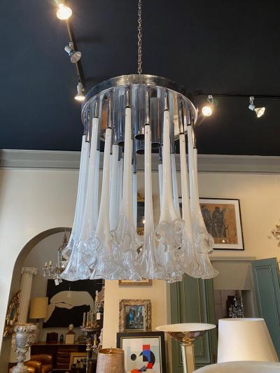 Gino Poli MURANO GLASS CHANDELIER CALLE BY ETTORE FANTASIA AND GINO POLI FOR SOTHIS