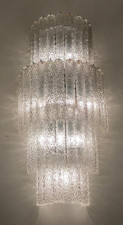 Gino Poli Monumental Murano Glass Chandelier Designed by Gino Poli for Aureliano Toso