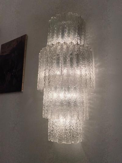 Gino Poli Monumental Murano Glass Chandelier Designed by Gino Poli for Aureliano Toso