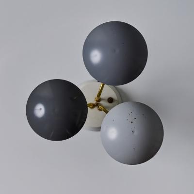 Gino Sarfatti 1950s Gino Sarfatti Tricolore Grey Table Lamp for Arteluce