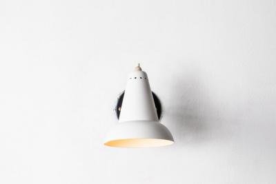 Gino Sarfatti 1950s Italian White Articulating Sconces Attributed to Gino Sarfatti