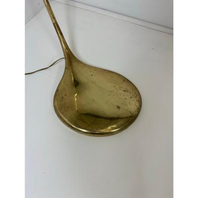 Gino Sarfatti 1960 s Brass Floor Lamp
