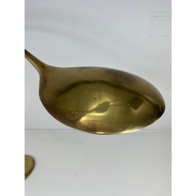 Gino Sarfatti 1960 s Brass Floor Lamp