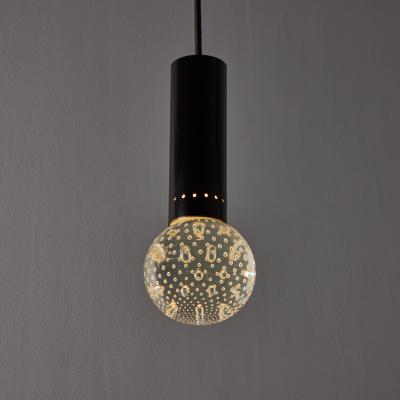 Gino Sarfatti 1960s Gino Sarfatti Metal and Seguso Glass Pendant Chandelier for Arteluce