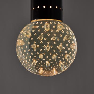 Gino Sarfatti 1960s Gino Sarfatti Metal and Seguso Glass Pendant Chandelier for Arteluce