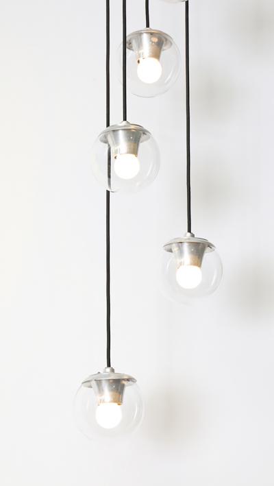 Gino Sarfatti 5 Light Hanging Fixture 2095 by Gino Sarfatti for Arteluce