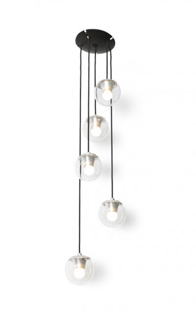 Gino Sarfatti 5 Light Hanging Fixture 2095 by Gino Sarfatti for Arteluce