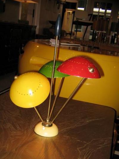 Gino Sarfatti A Very Rare Three Light Table Lamp Model 534 by Gino Sarfatti