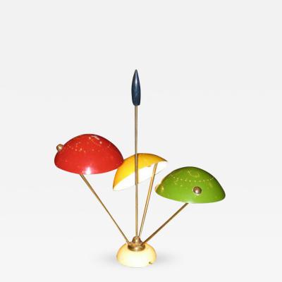 Gino Sarfatti A Very Rare Three Light Table Lamp Model 534 by Gino Sarfatti