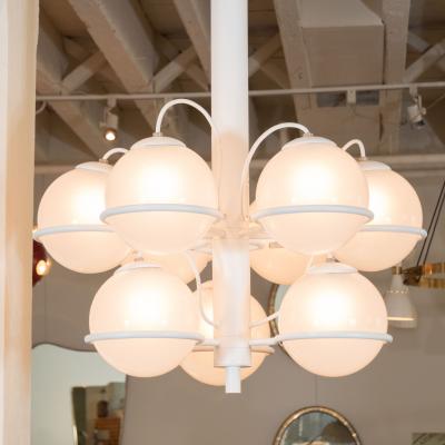 Gino Sarfatti GINO SARFATTI 2042 9 MODEL BALL CHANDELIER FOR ARTELUCE