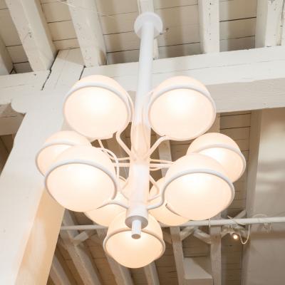 Gino Sarfatti GINO SARFATTI 2042 9 MODEL BALL CHANDELIER FOR ARTELUCE