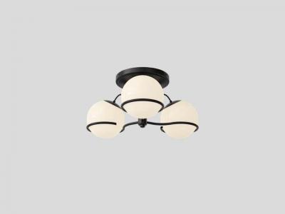 Gino Sarfatti Gino Sarfatti Model 2042 3 Ceiling Light in Black