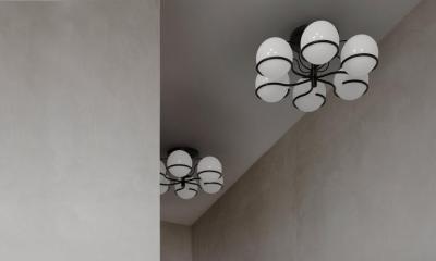 Gino Sarfatti Gino Sarfatti Model 2042 6 Ceiling Light in Black
