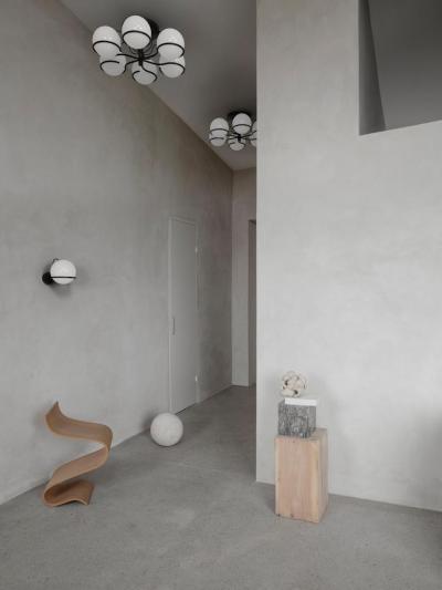 Gino Sarfatti Gino Sarfatti Model 2042 6 Ceiling Light in Black