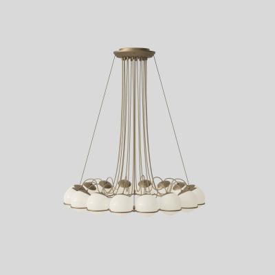 Gino Sarfatti Gino Sarfatti Model 2109 16 14 Glass Chandelier in Black