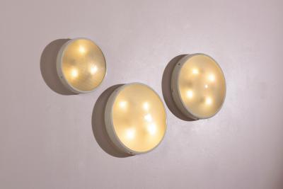 Gino Sarfatti Gino Sarfatti Model 3001 Ceiling Lamps for Arteluce Italy 1950s Set of 3 