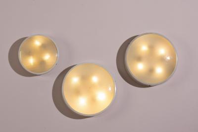 Gino Sarfatti Gino Sarfatti Model 3001 Ceiling Lamps for Arteluce Italy 1950s Set of 3 