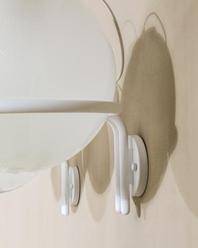 Gino Sarfatti Gino Sarfatti Wall Lights mod 239 2 Opaline Glass Arteluce 1970