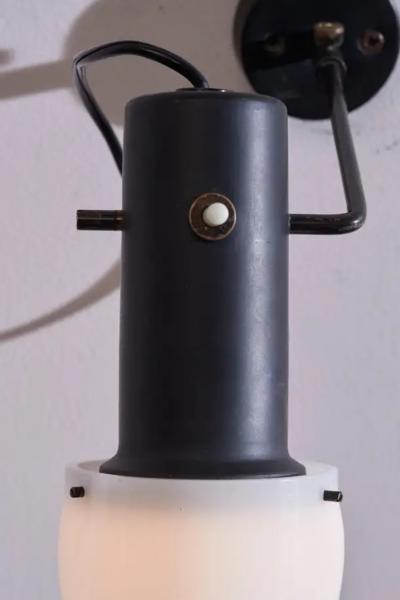 Gino Sarfatti Gino Sarfatti aluminium plexiglass wall lamp model 3 by Arteluce Italy 1950s