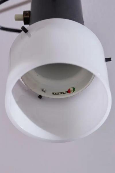 Gino Sarfatti Gino Sarfatti aluminium plexiglass wall lamp model 3 by Arteluce Italy 1950s