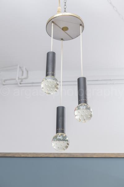 Gino Sarfatti Gino Sarfatti and Archimede Seguso Chandelier for Lightolier
