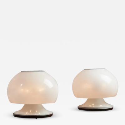 Gino Sarfatti Gino Sarfatti pair of perspex Table lamps Model 596 Arteluce Italy 1968