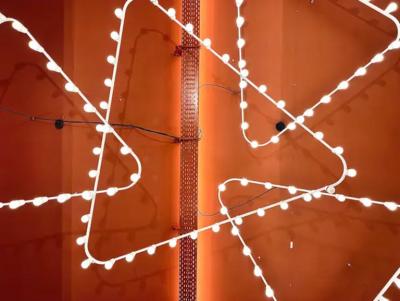 Gino Sarfatti Impressive Large Triangle Light Sculpture Chandelier Gino Sarfatti Style 1950s