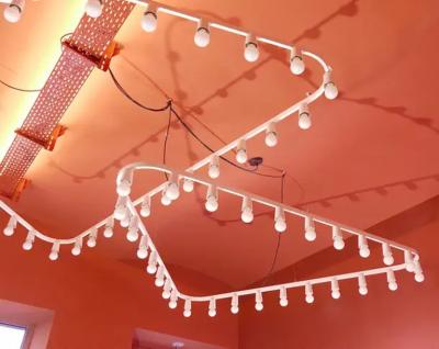 Gino Sarfatti Impressive Large Triangle Light Sculpture Chandelier Gino Sarfatti Style 1950s