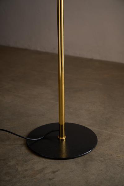 Gino Sarfatti Italian Brass and Steel 12 Light Floor Lamp 1970s