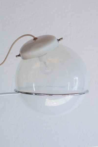Gino Sarfatti Italian Chandelier Pendant Light Murano Glass Attributed to Gino Sarfatti 1970s
