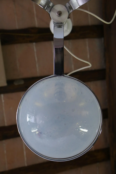 Gino Sarfatti Italian Chandelier Pendant Light Murano Glass Attributed to Gino Sarfatti 1970s
